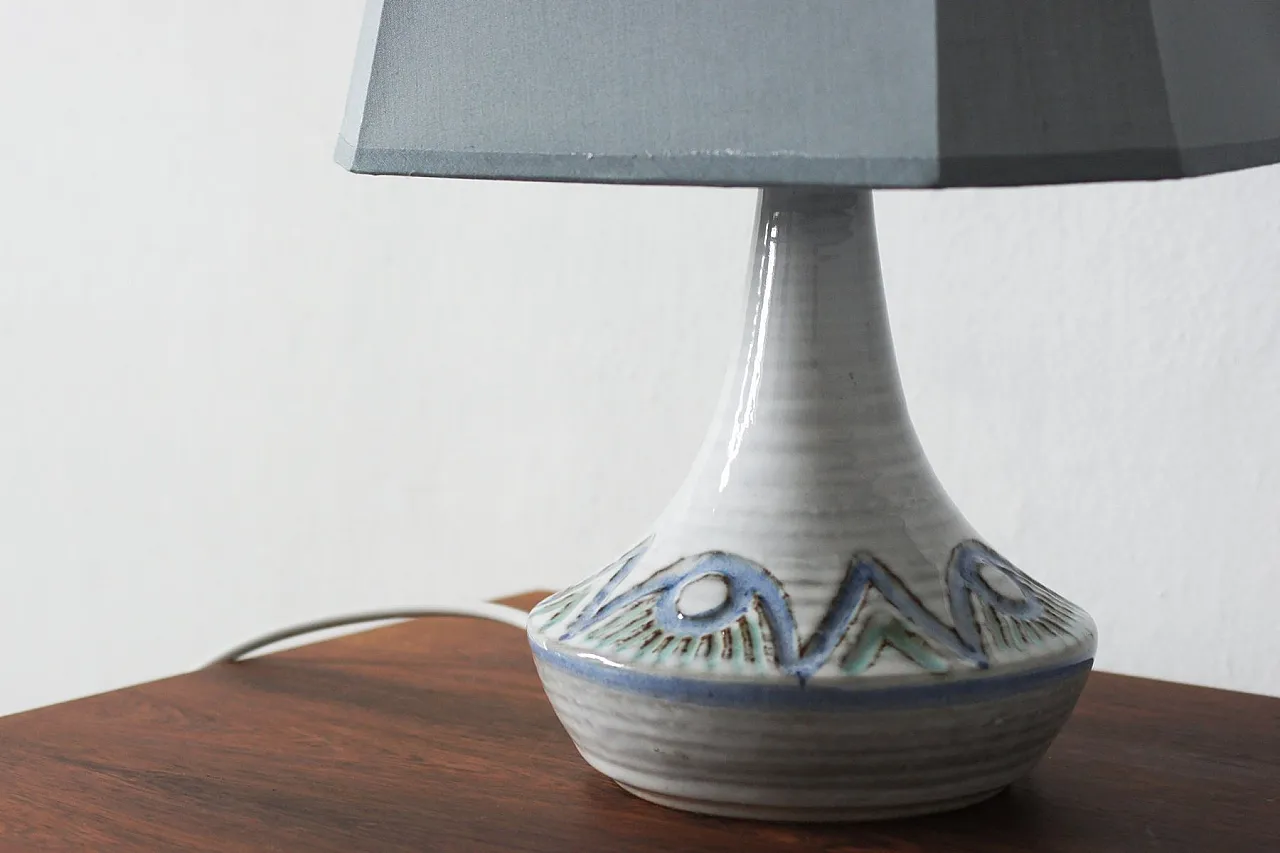 Ceramic table lamp from Søholm Stentøj, 1960s 4