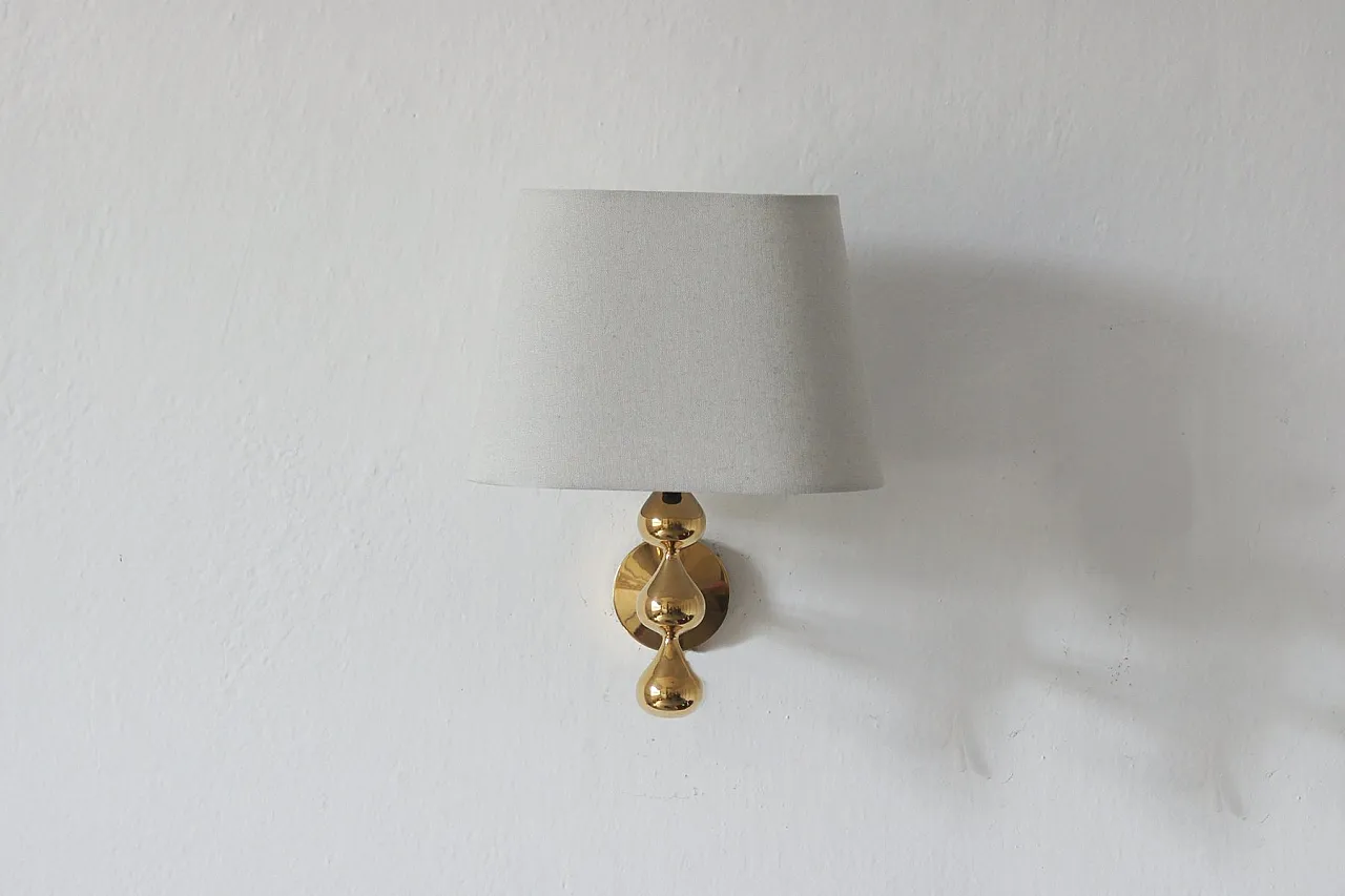 Teardrop wall lamp by Hugo Asmussen, 1970s 2