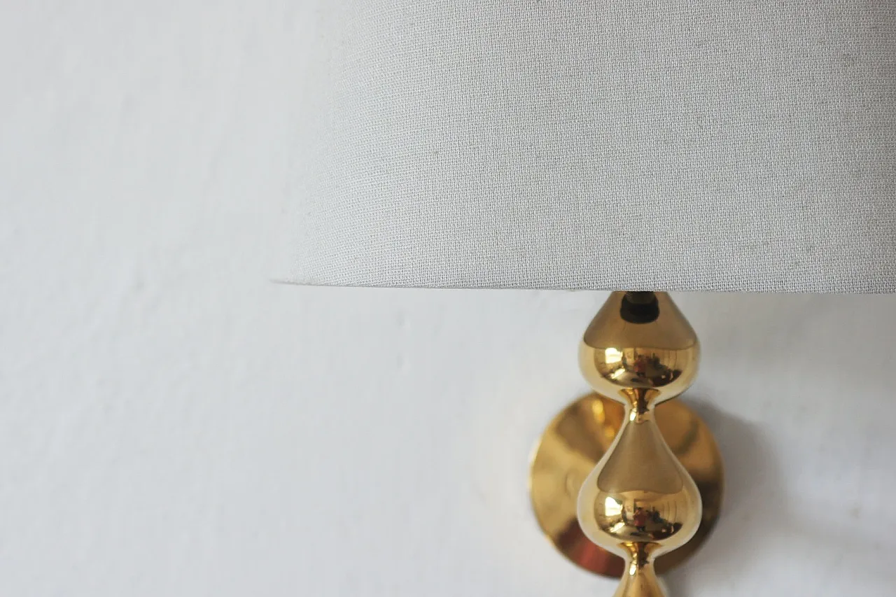 Teardrop wall lamp by Hugo Asmussen, 1970s 3