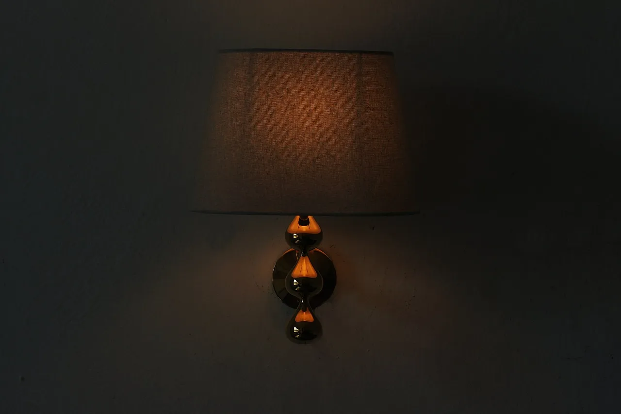 Teardrop wall lamp by Hugo Asmussen, 1970s 4