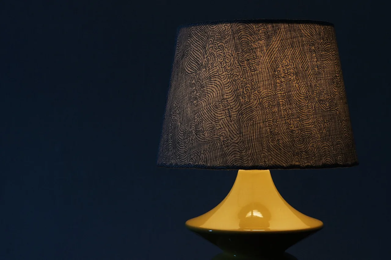Yellow ceramic table lamp by Hasle Keramik, 1970s 6