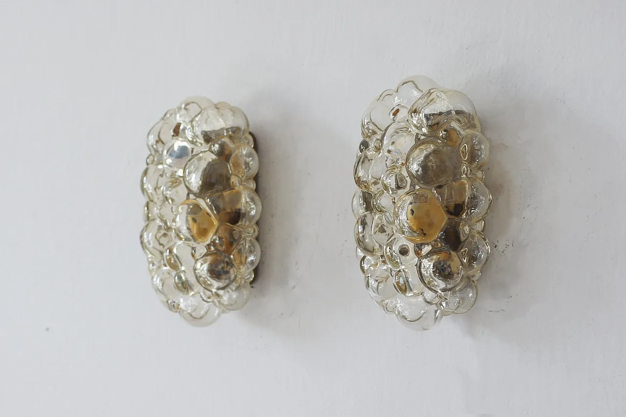 Pair of Mid-Century Modern bubble sconce by Helena Tynell, 1960s 2