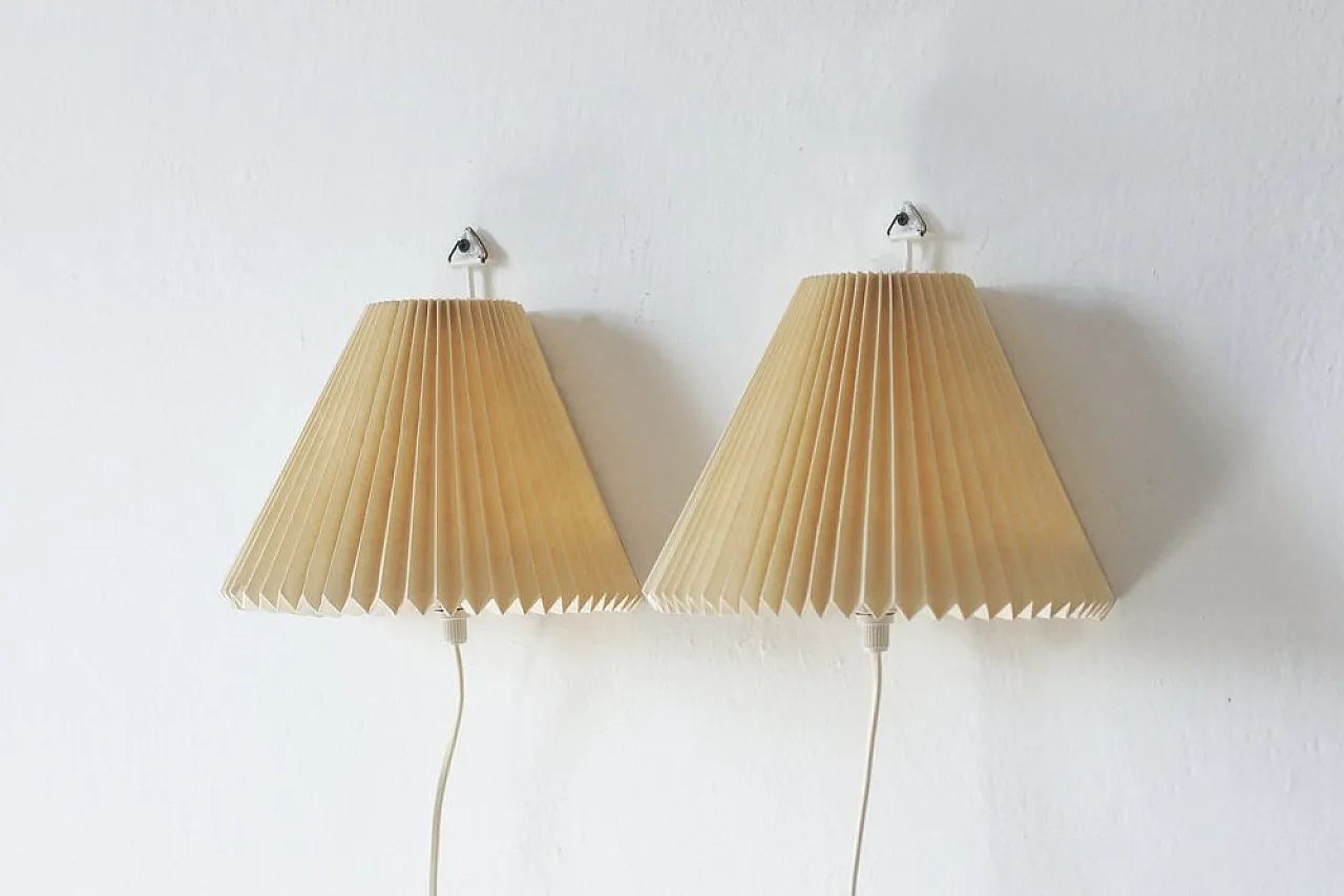 Pair of Model 203 wall lights by Henning Seidelin for Le Klint, 1960s 2