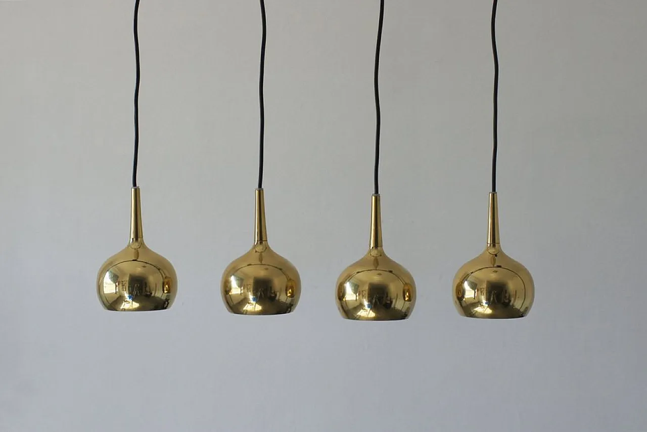 4 Pendant ball lamps from Frandsen Lighting, 1970s 1