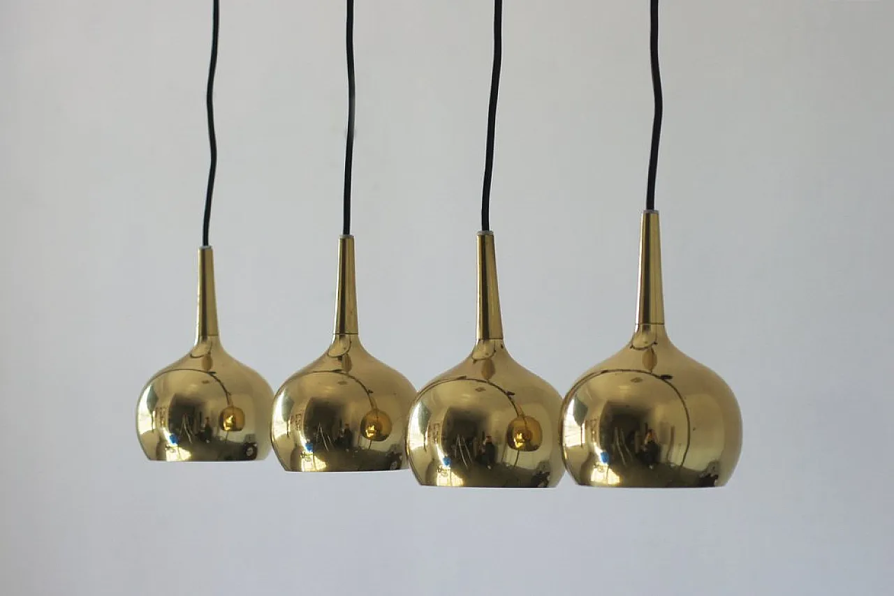 4 Pendant ball lamps from Frandsen Lighting, 1970s 2