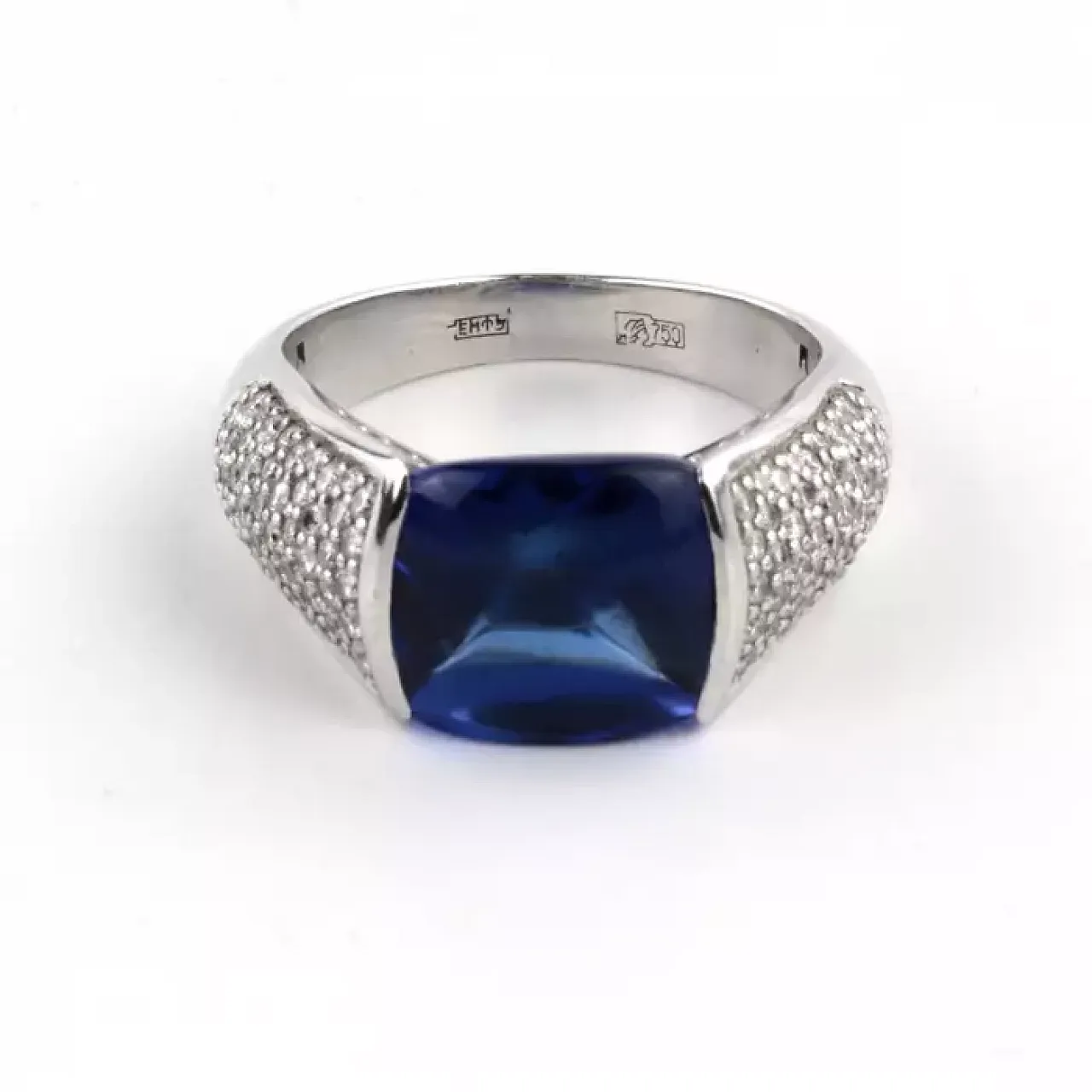 Lykov’s Jewellery ring crafted in 18K white gold, 20th century 6