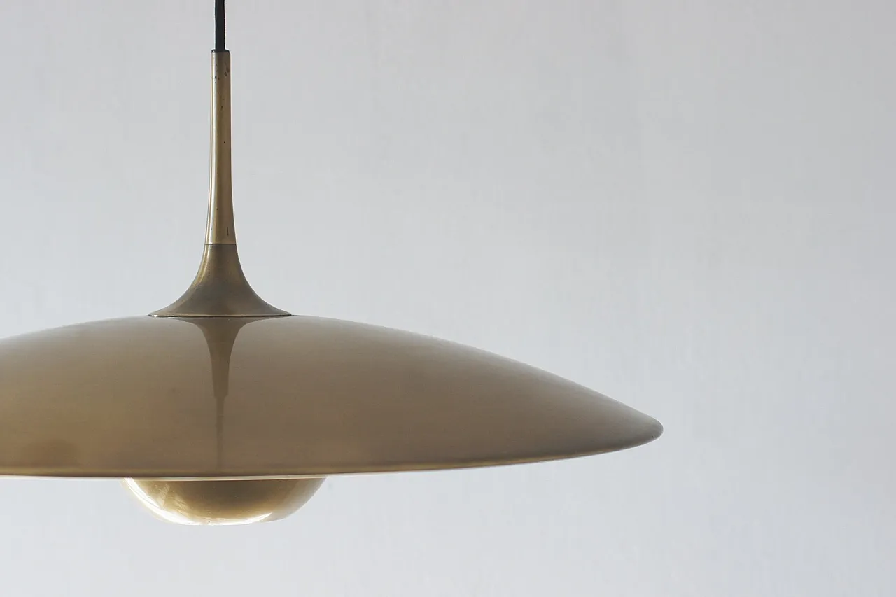 Lampada Onos 55 Counterbalance in ottone di Florian Schulz, anni '60 3