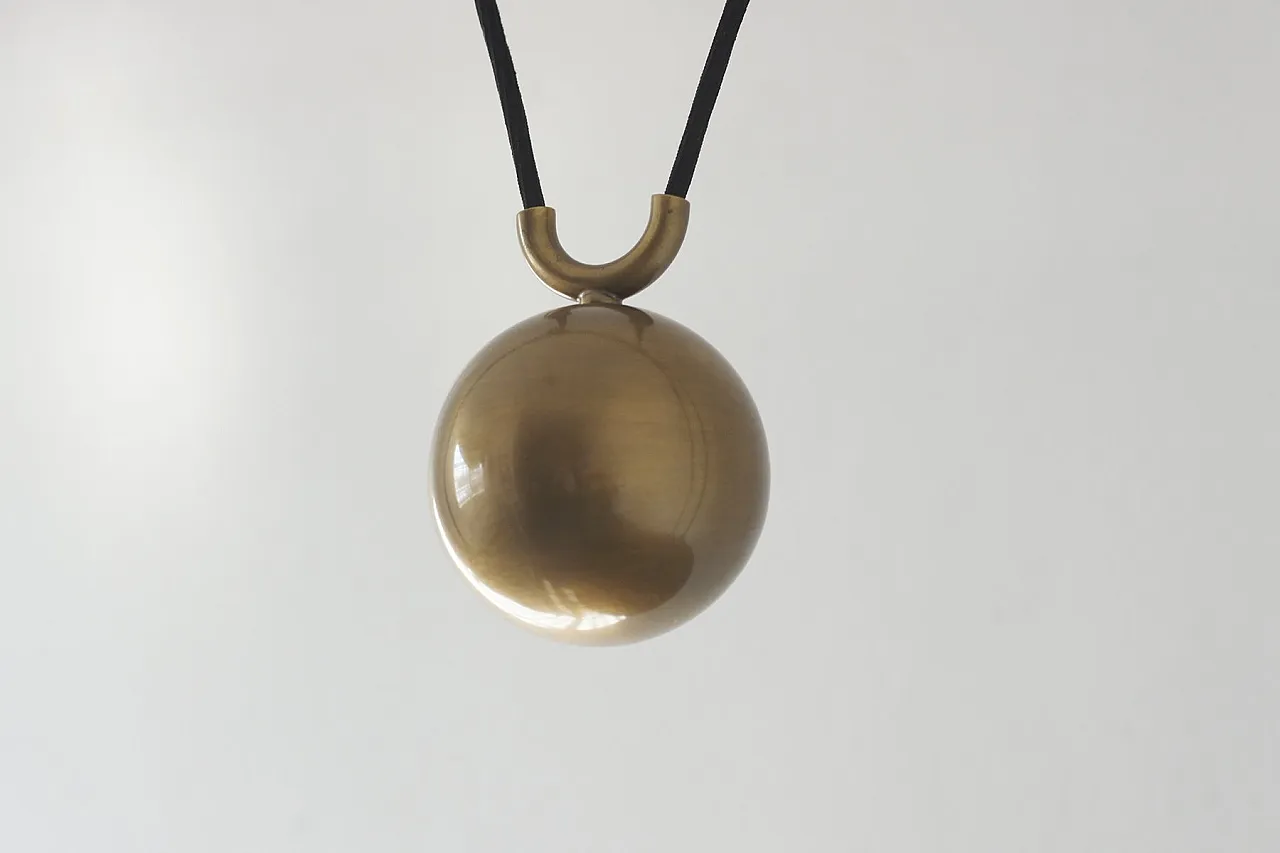 Lampada Onos 55 Counterbalance in ottone di Florian Schulz, anni '60 5