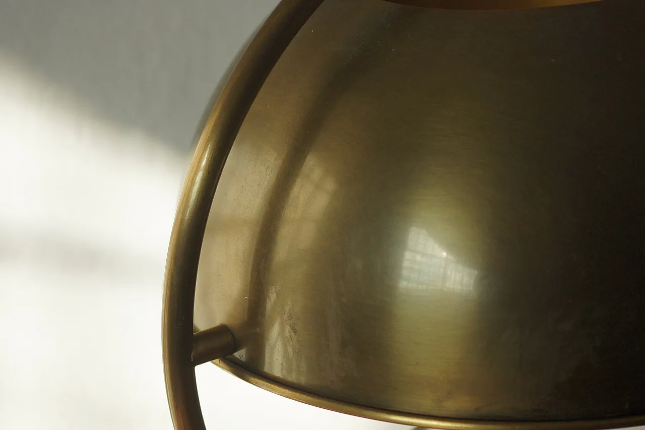 Brass table lamp from Florian Schulz, 1970s 8