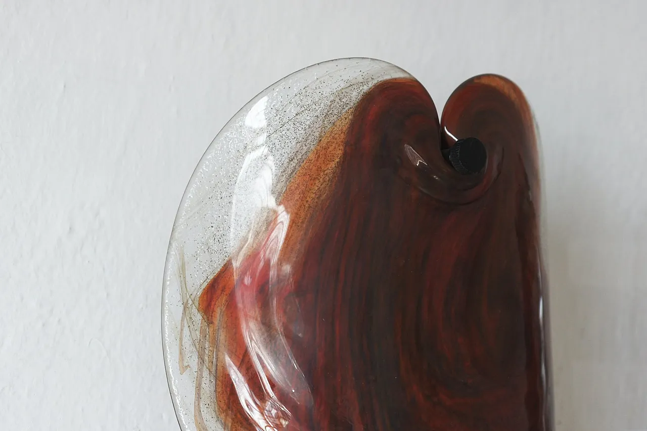 Pair of glass sconces by Per Lutken for Holmegaard, 1970s 2