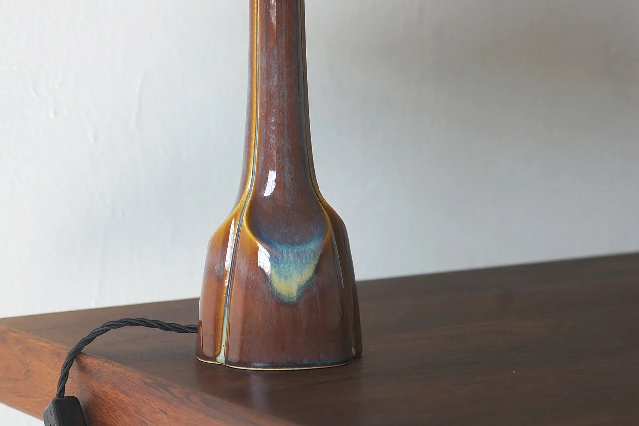 Lampada in ceramica attribuita a Einar Johansen per Søholm, anni '60 3