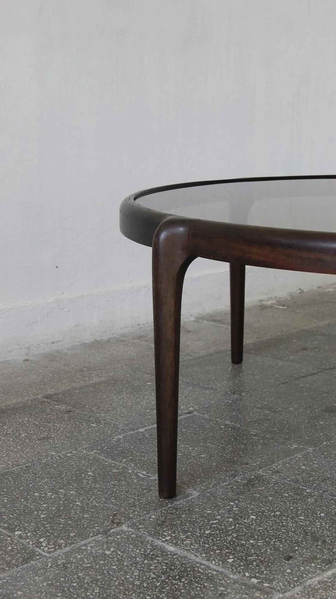 Mid-Century coffee table in mahogany, 1970s 4
