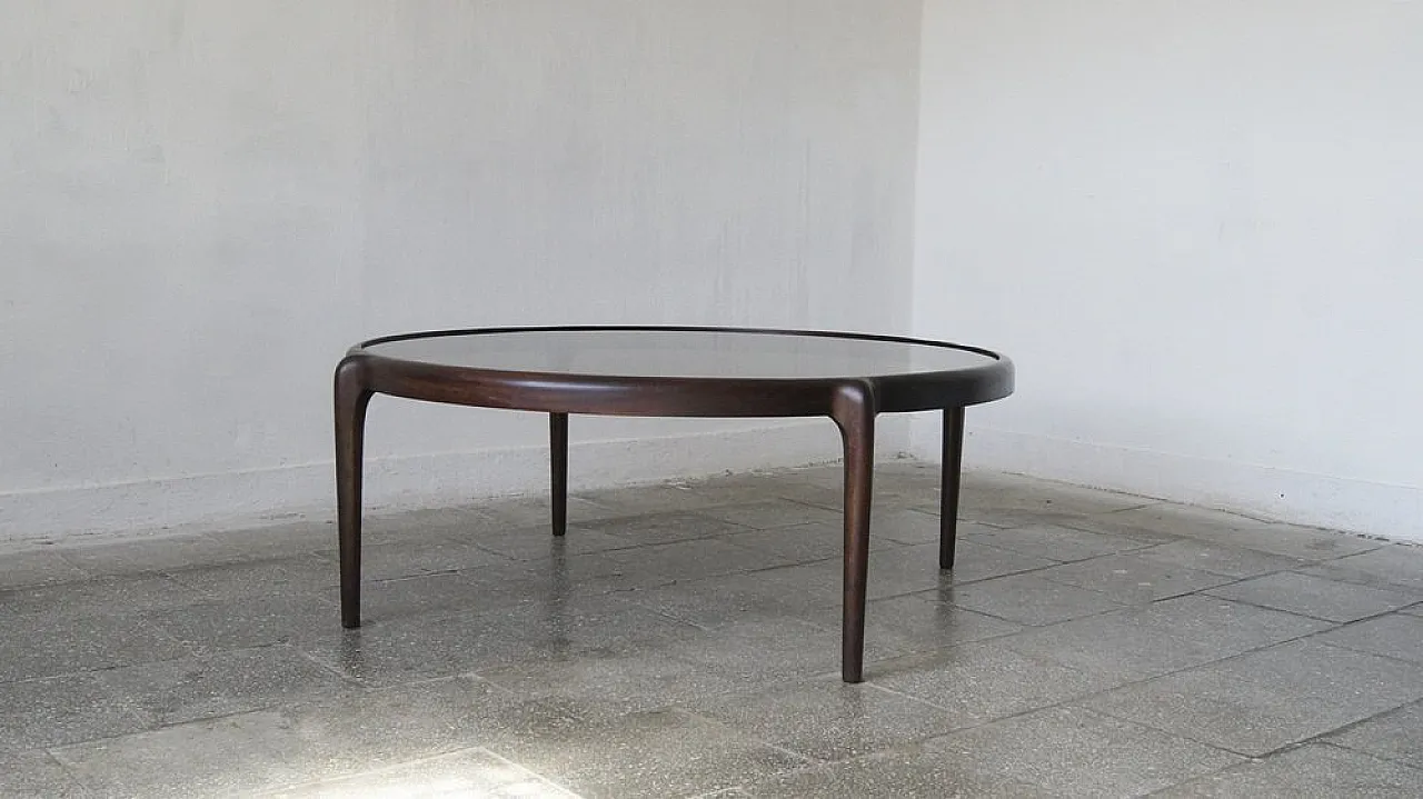 Mid-Century coffee table in mahogany, 1970s 9