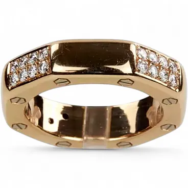 18-carat gold and diamond ring, 20th century
