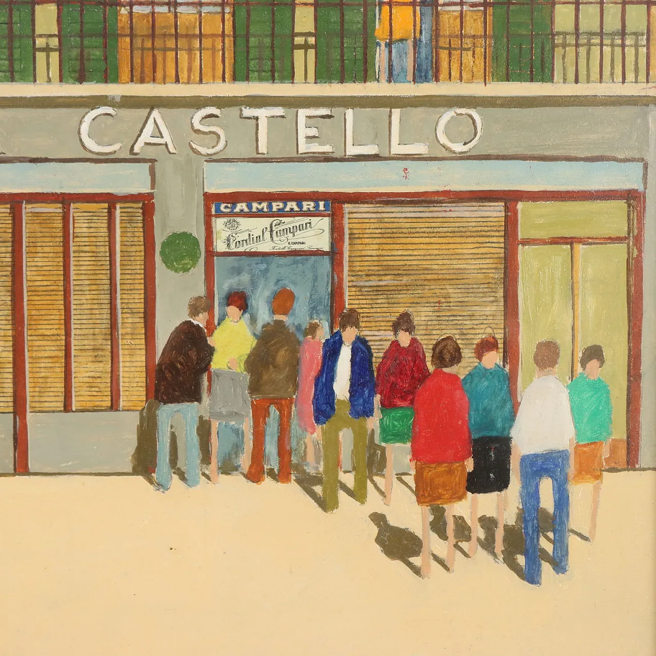 Painting by Giorgio Bianchi, oil on panel, 1970s 3