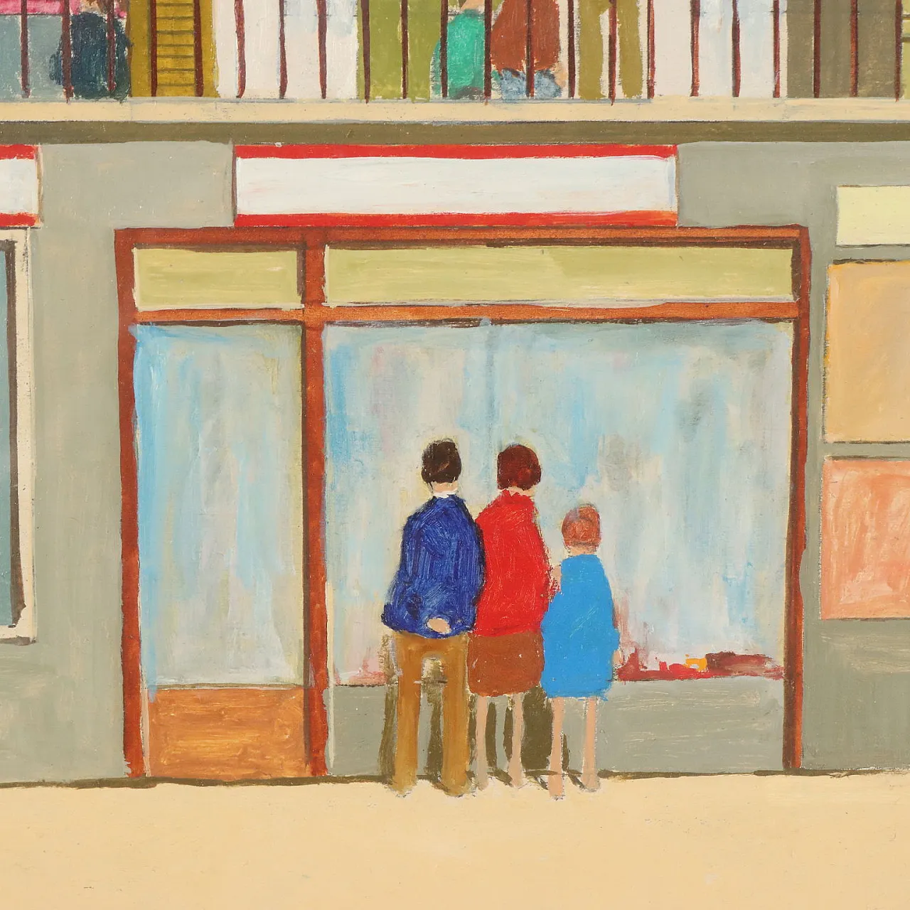 Painting by Giorgio Bianchi, oil on panel, 1970s 4
