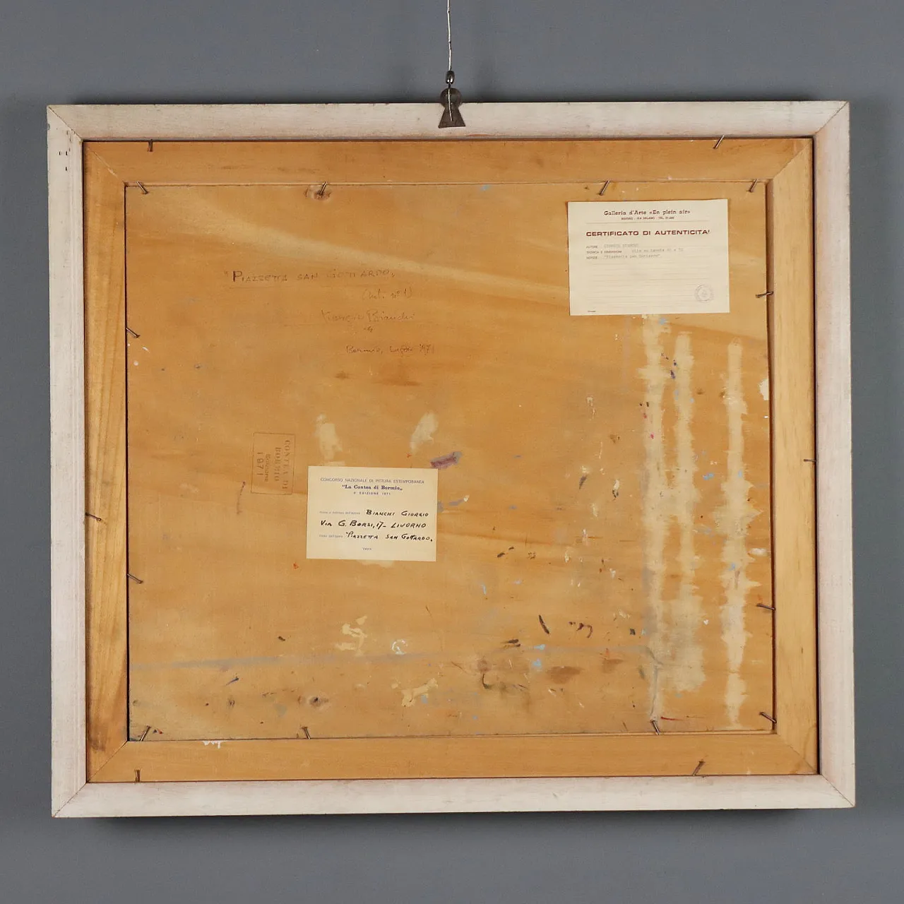 Painting by Giorgio Bianchi, oil on panel, 1970s 9