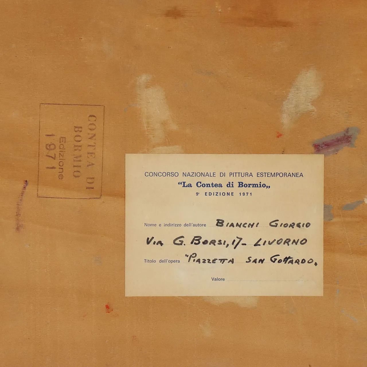 Painting by Giorgio Bianchi, oil on panel, 1970s 10