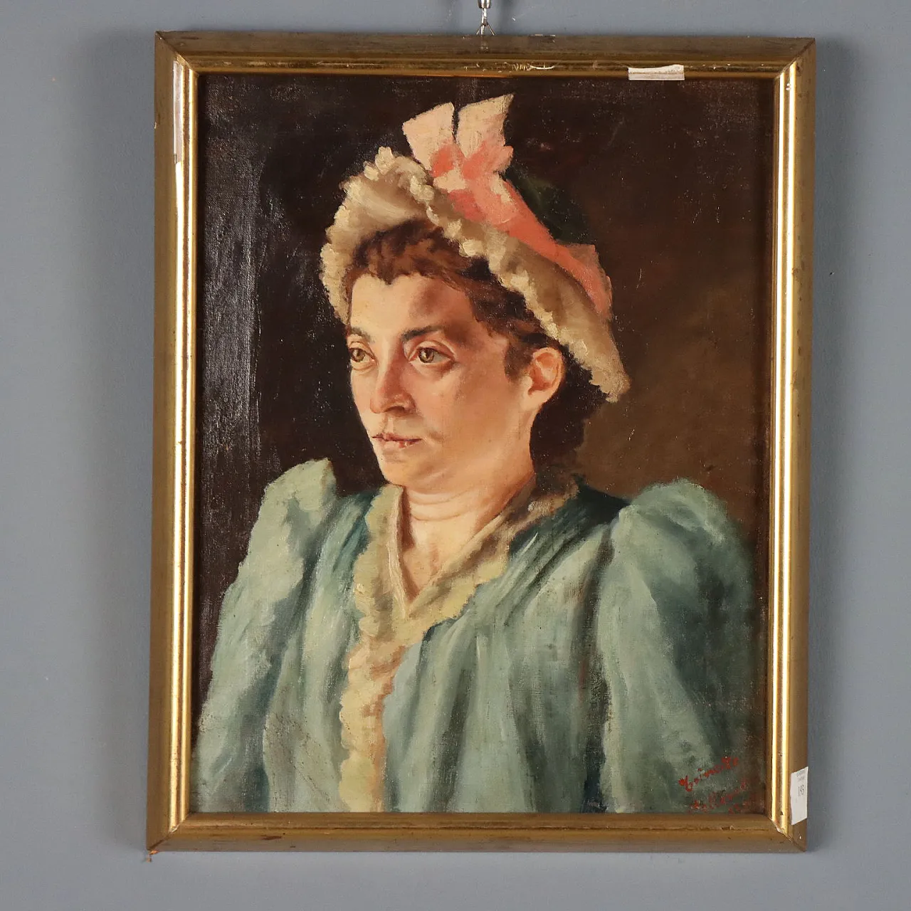 Female Portrait, oil on canvas, 19th century 1
