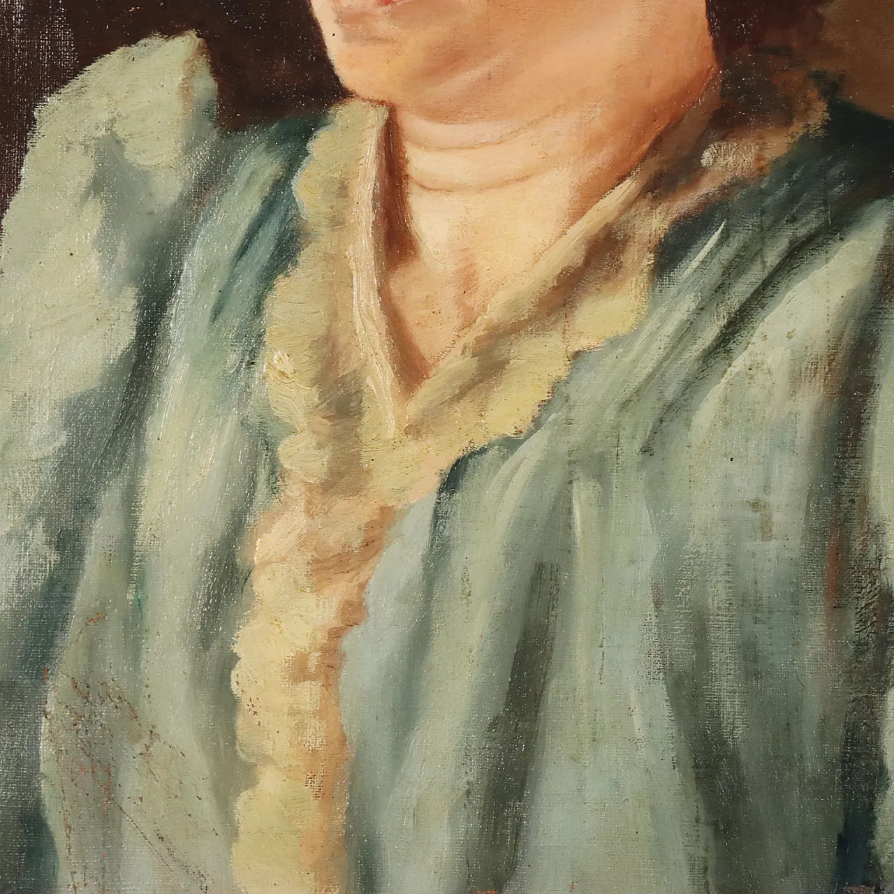 Female Portrait, oil on canvas, 19th century 4