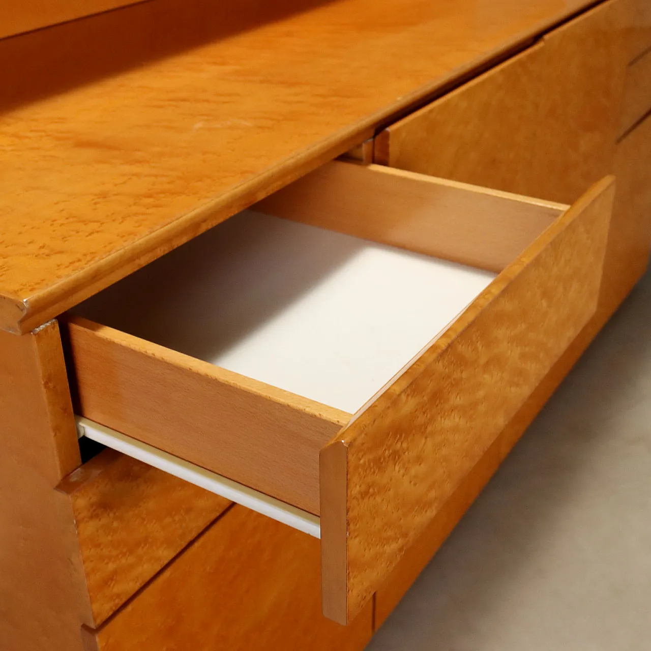 Burl buffet cabinet, 1980s 4
