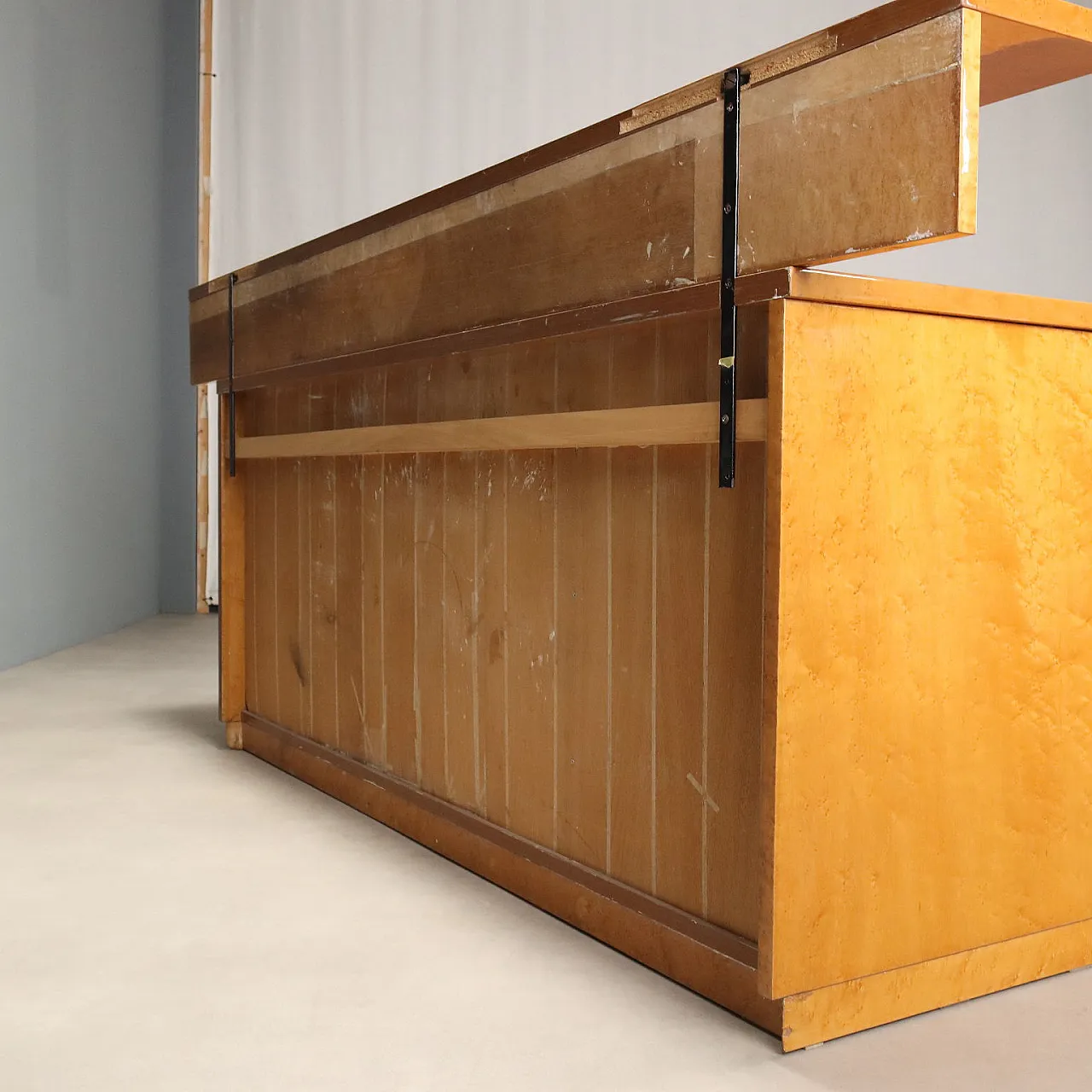Burl buffet cabinet, 1980s 7