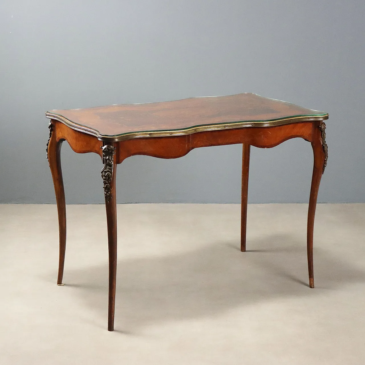 Inlaid center table, 20th century 1