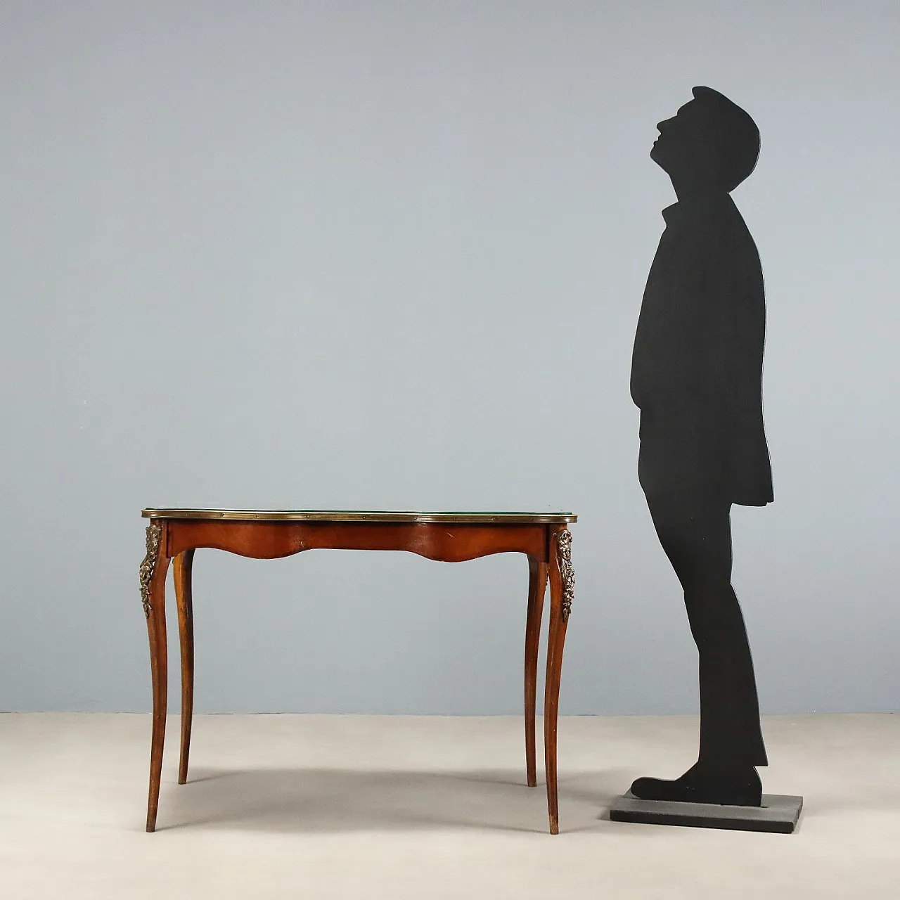 Inlaid center table, 20th century 2