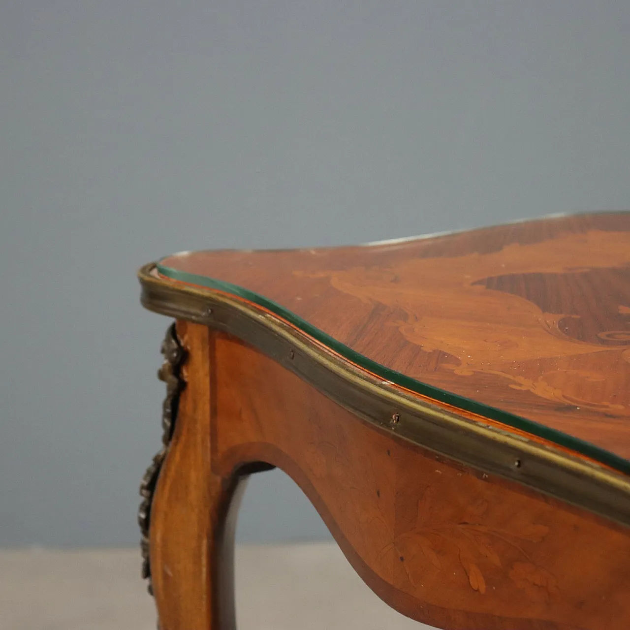 Inlaid center table, 20th century 6