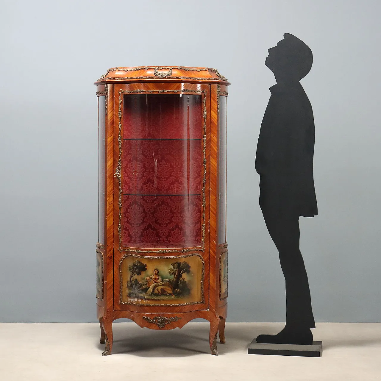 Vetrina in stile Barocchetto in Bois de Rose, '900 3