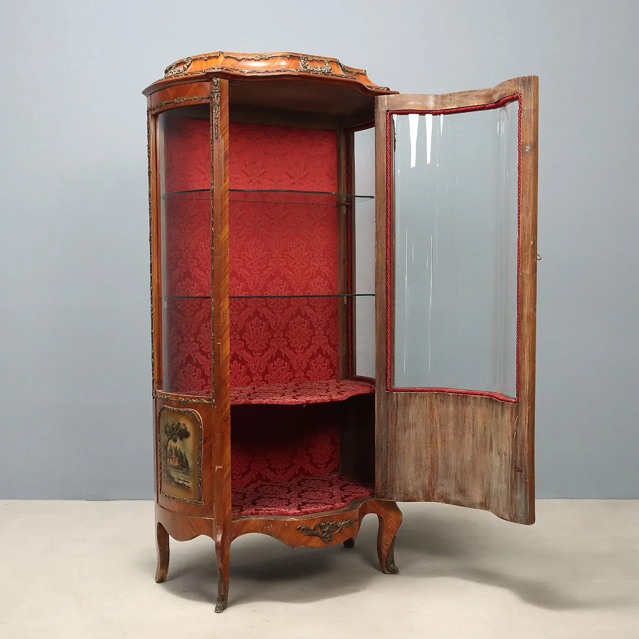 Vetrina in stile Barocchetto in Bois de Rose, '900 4