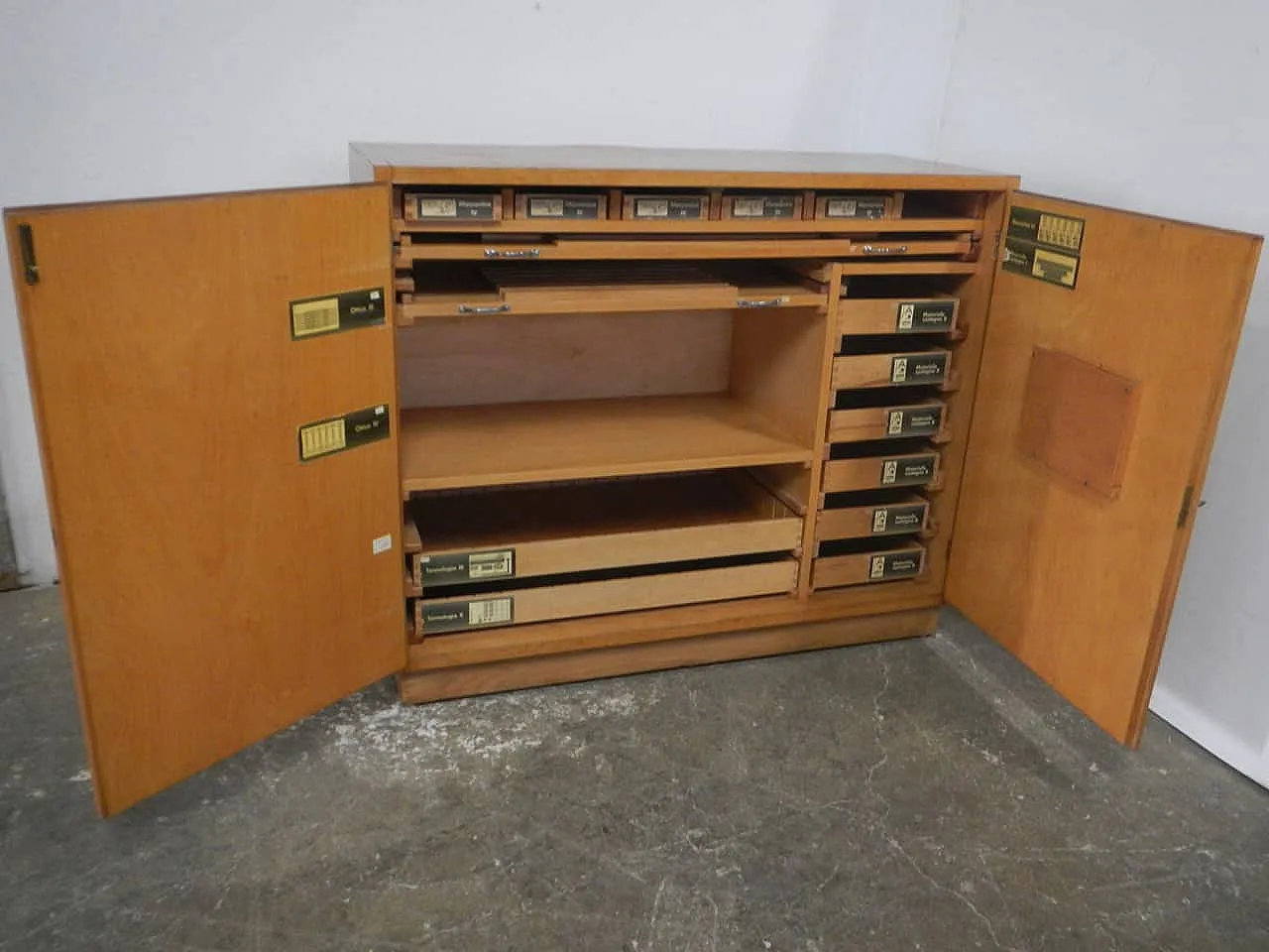 Chemistry lab filing cabinet from the 1970s 1