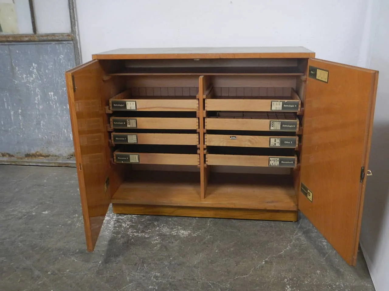 Chemistry lab filing cabinet from the 1970s 2
