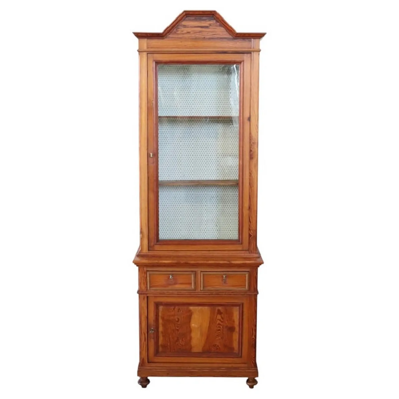 Antica vetrinetta in larice, '800 1