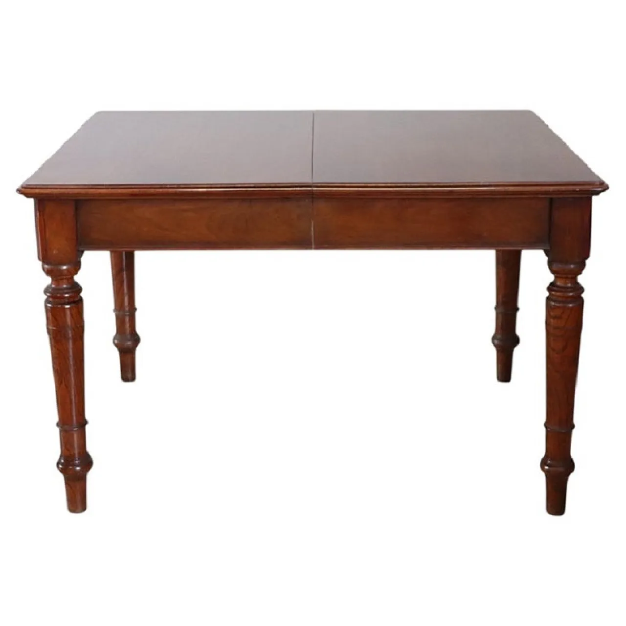 Extendable table in walnut and oak, early 1900s 1