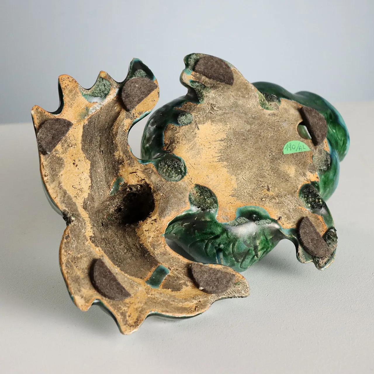 Pair of Carp Koi Fish in glazed ceramic, 20th century 8