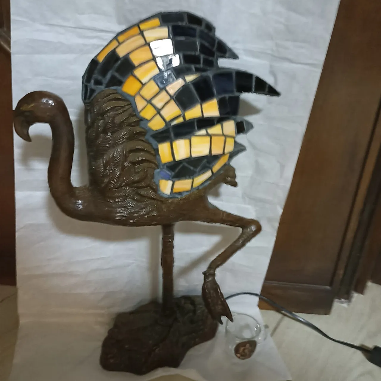 Tiffany style lamp, 70s 9