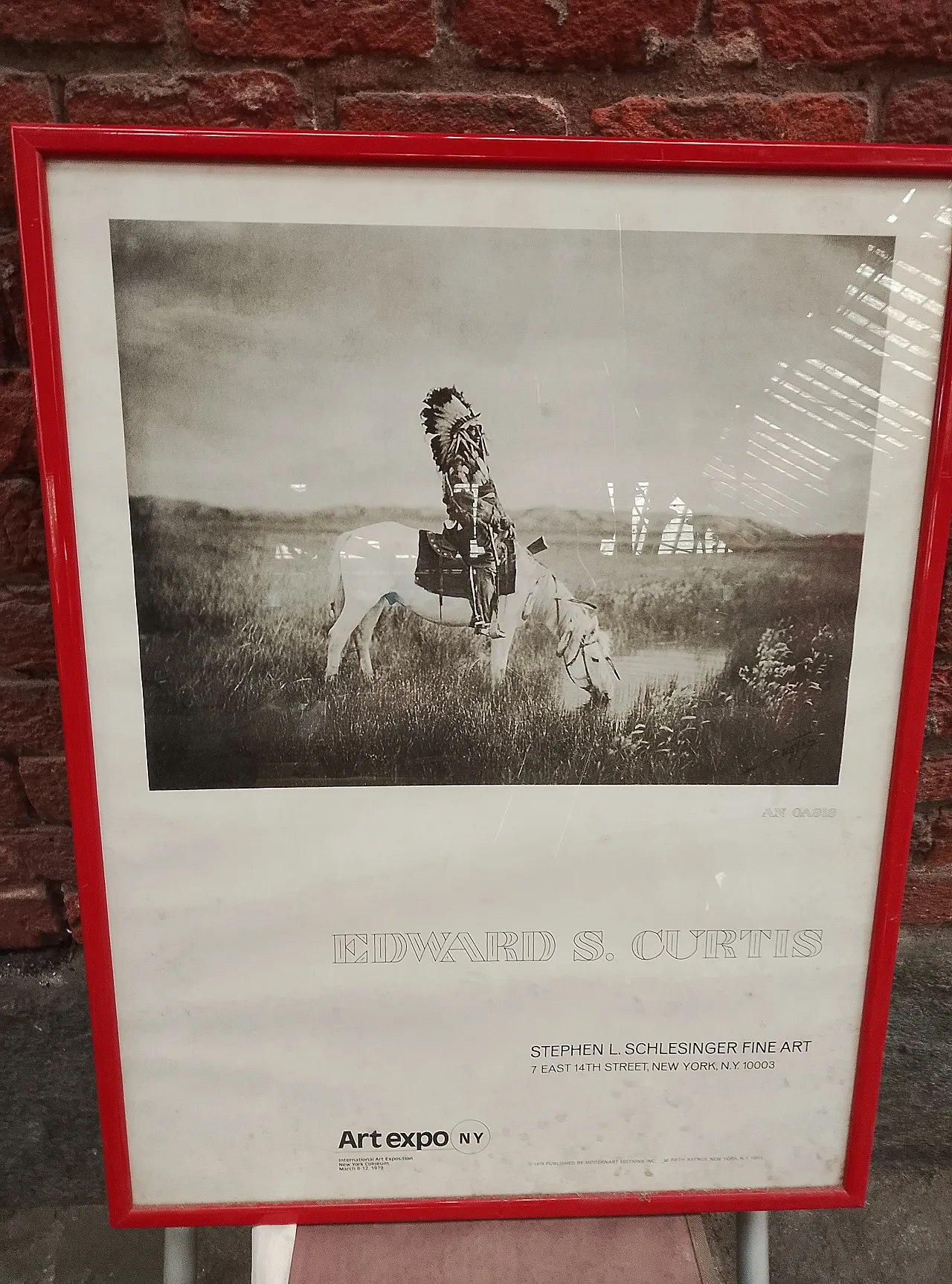 Framed poster "AN OASIS" by Edward S. Curtis 2