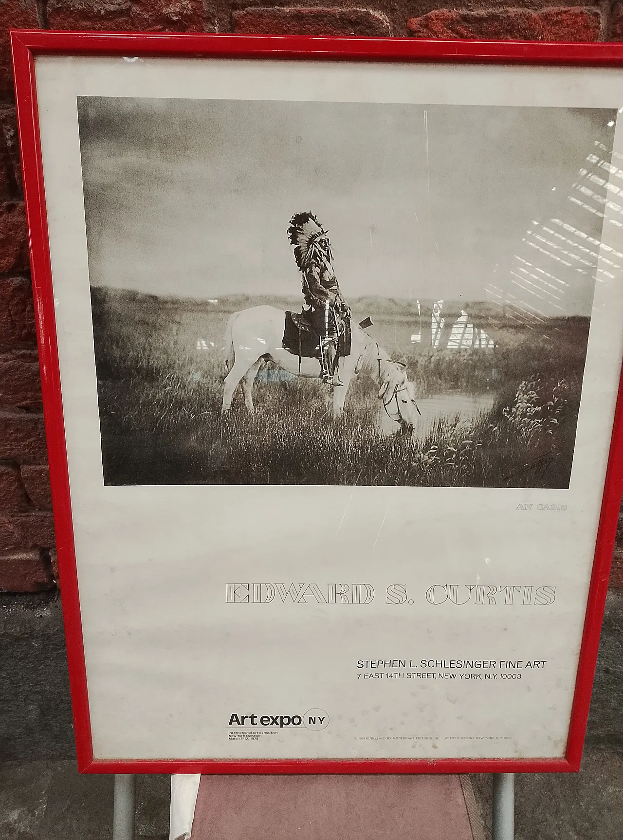 Framed poster "AN OASIS" by Edward S. Curtis 4