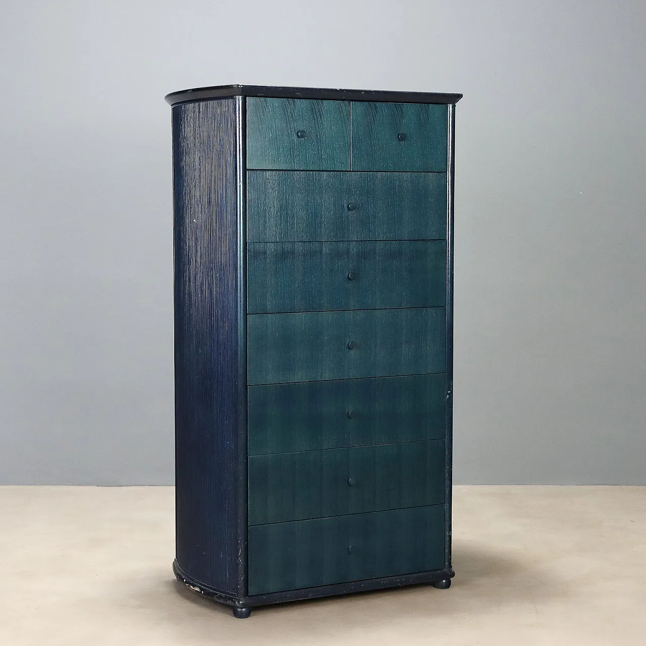 Roberti rattan chest of drawers with 8 drawers, 1980s 1