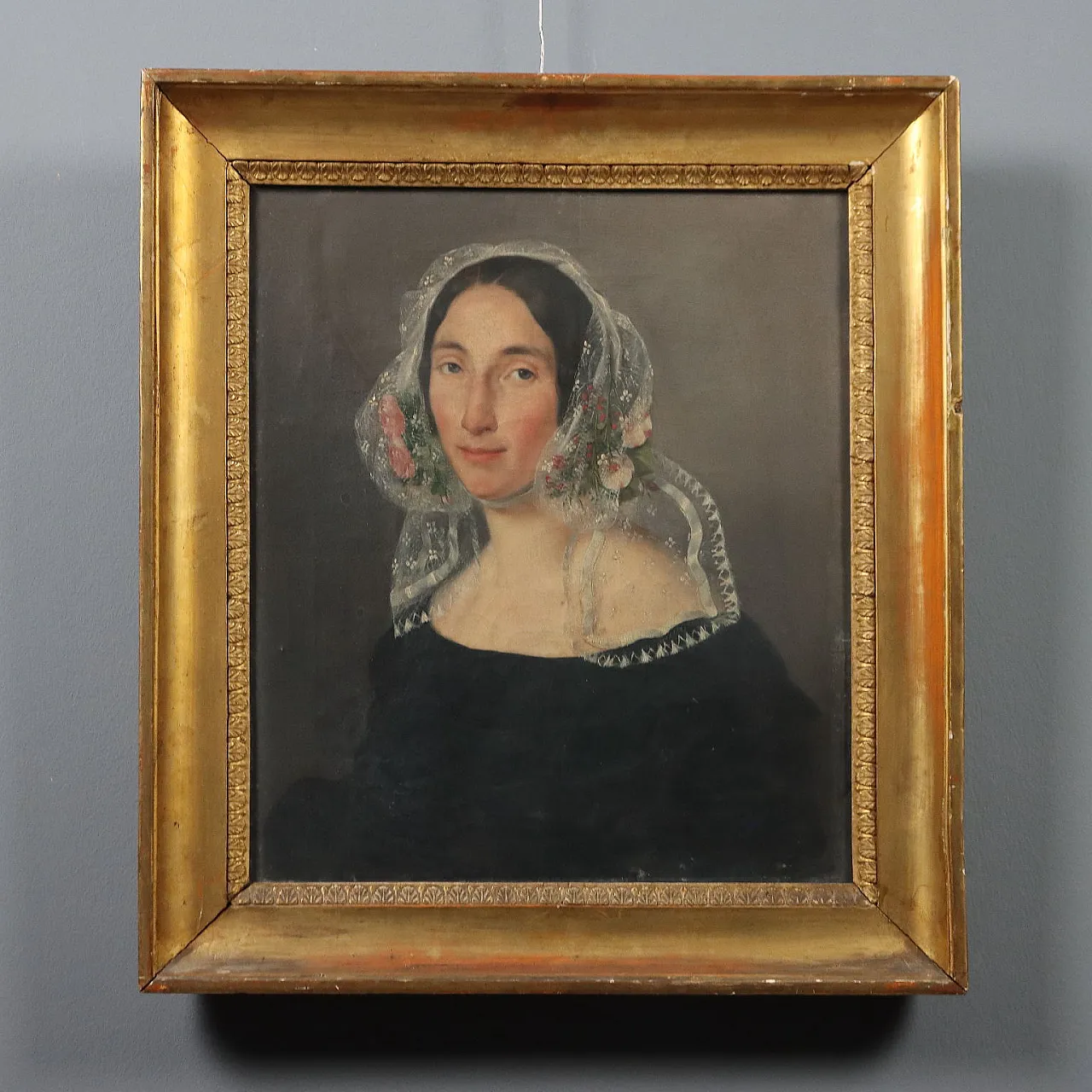 Portrait of a Young Woman, oil on canvas, 19th century 1