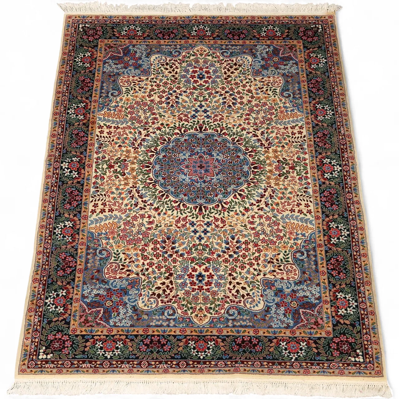 Berkana rug in cotton and wool, 20th century 8