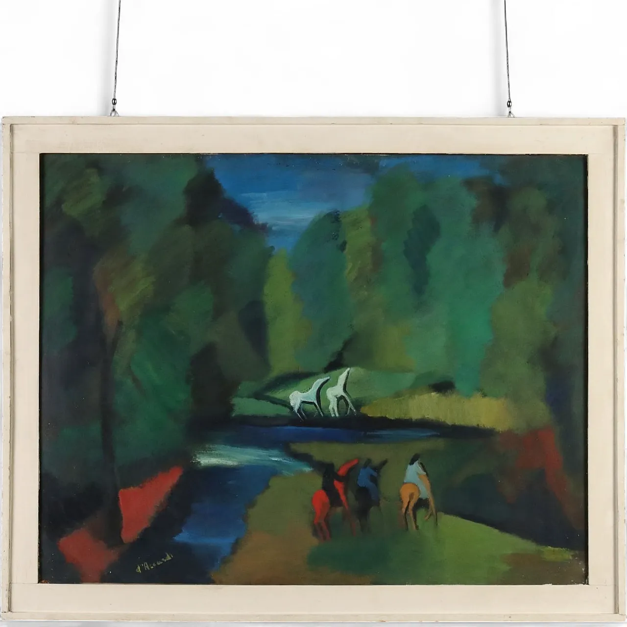 Painting by Gian Rodolfo D'Accardi, oil on canvas, 1950s 11