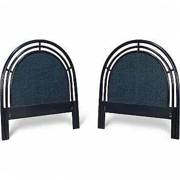 Pair of Roberti Rattan headboards, 1980s