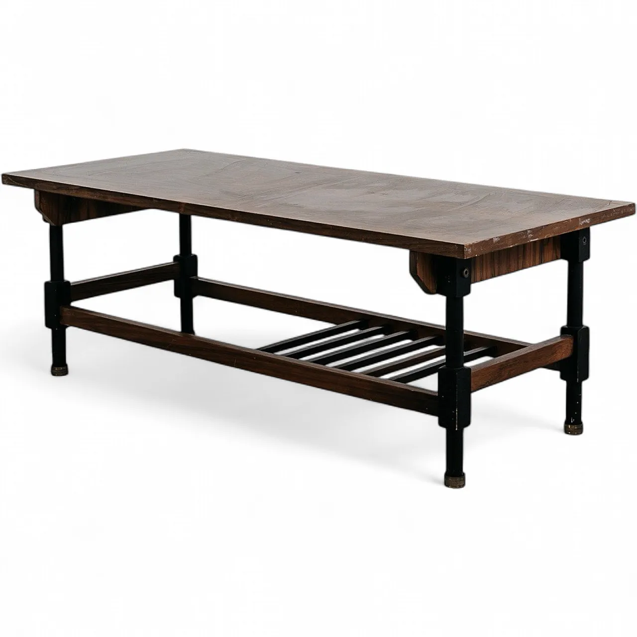 1960s wooden coffee table, modern design 14