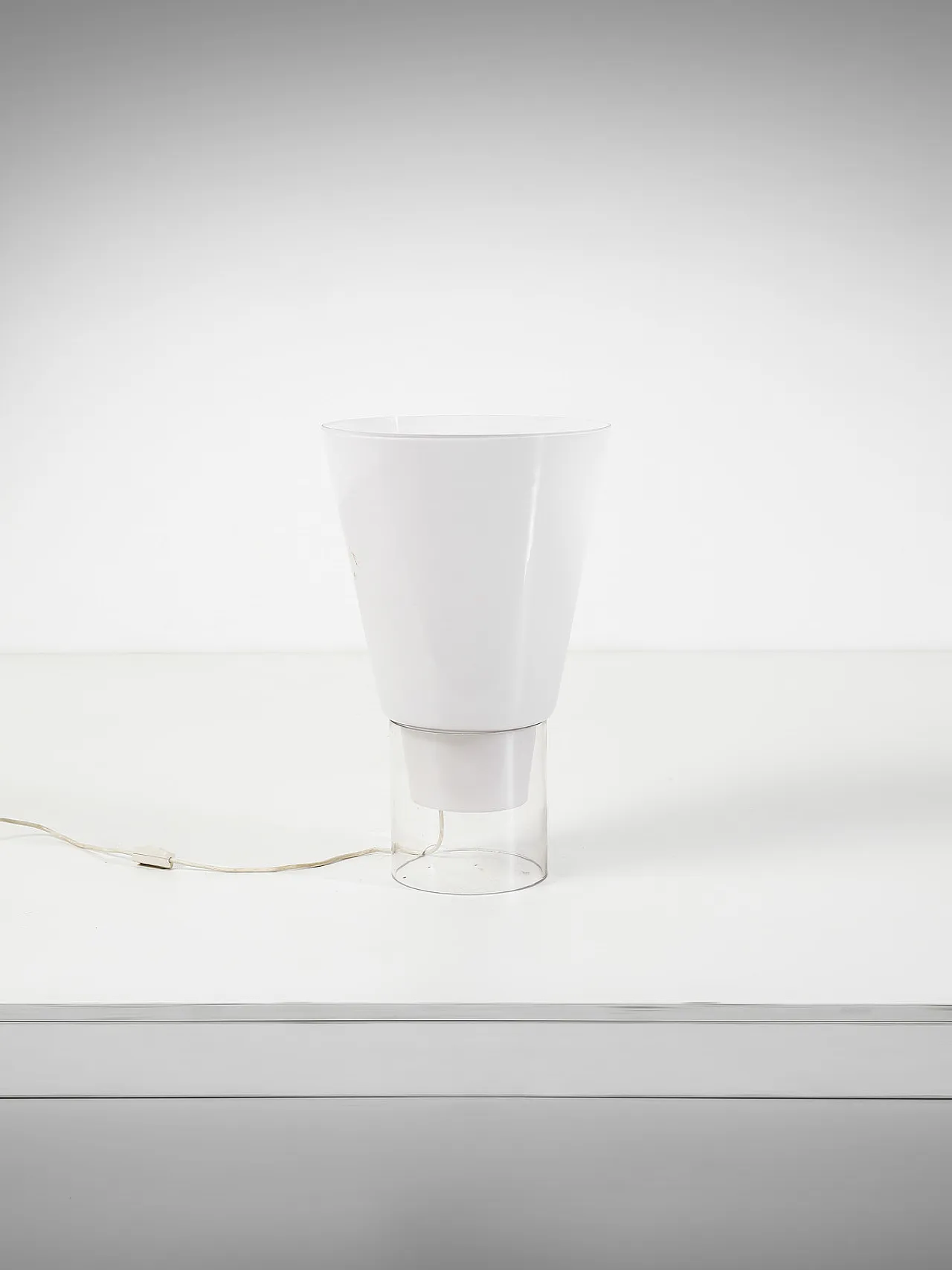 Monumental glass floor/table lamp, Selenova Italia, 1970 2