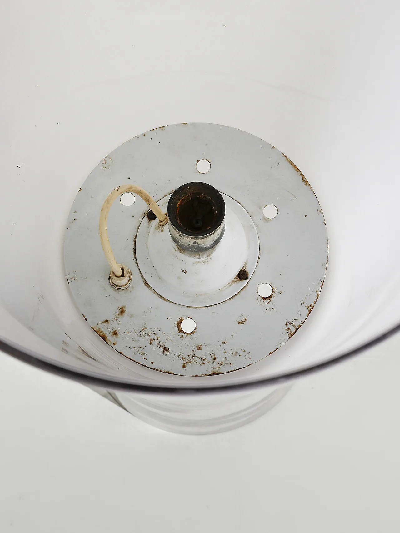Monumental glass floor/table lamp, Selenova Italia, 1970 4