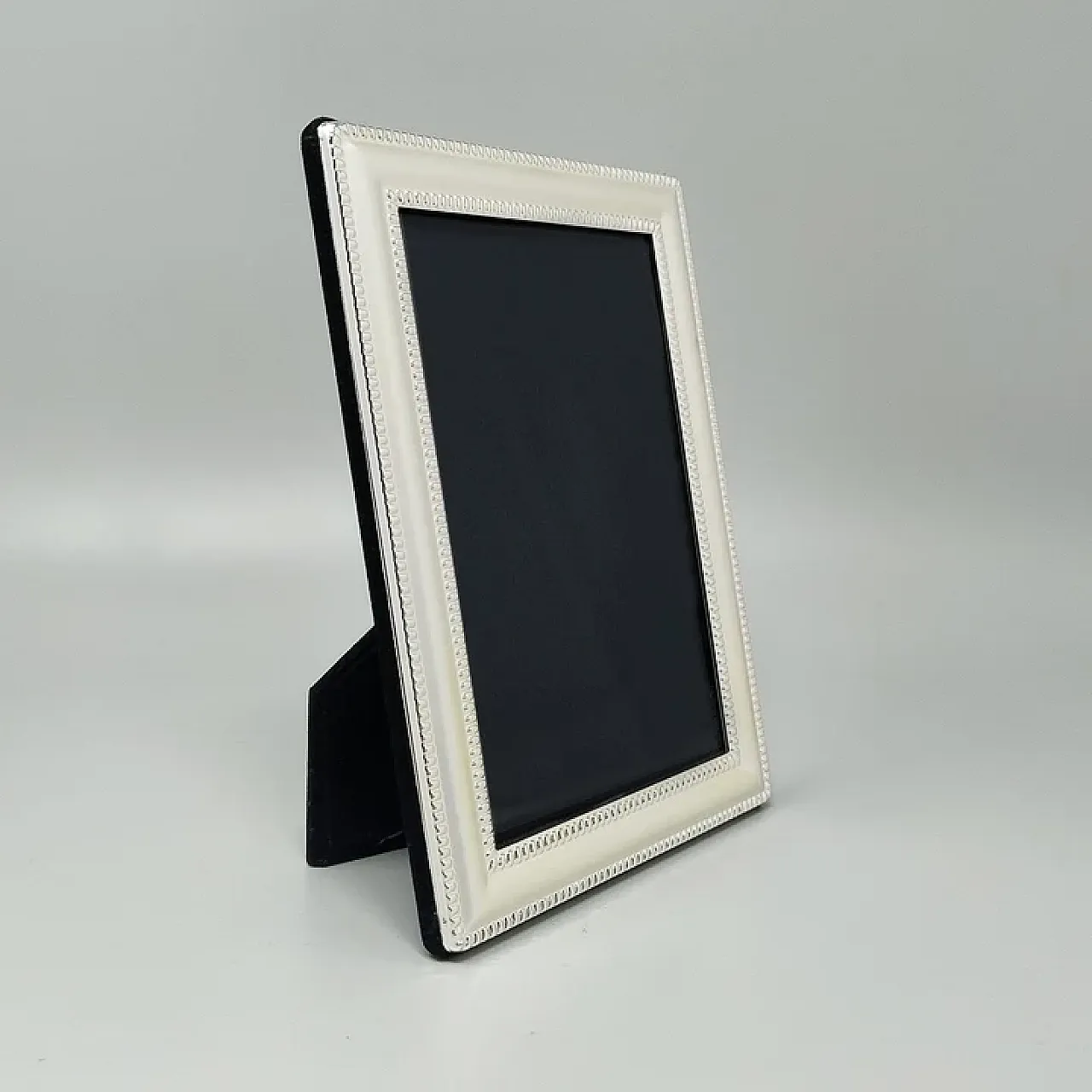 Photo frame in silver plated with glass, 1970s 1