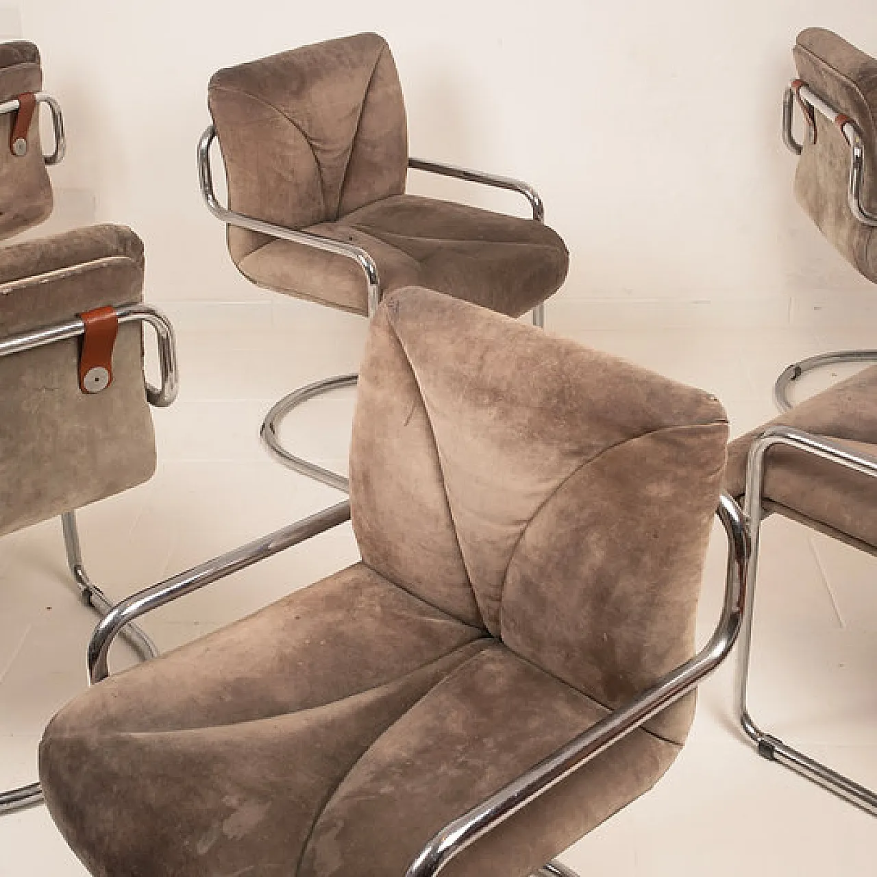 6 Astro armchairs by Guido Faleschini for i4 Mariani, 1970s 9