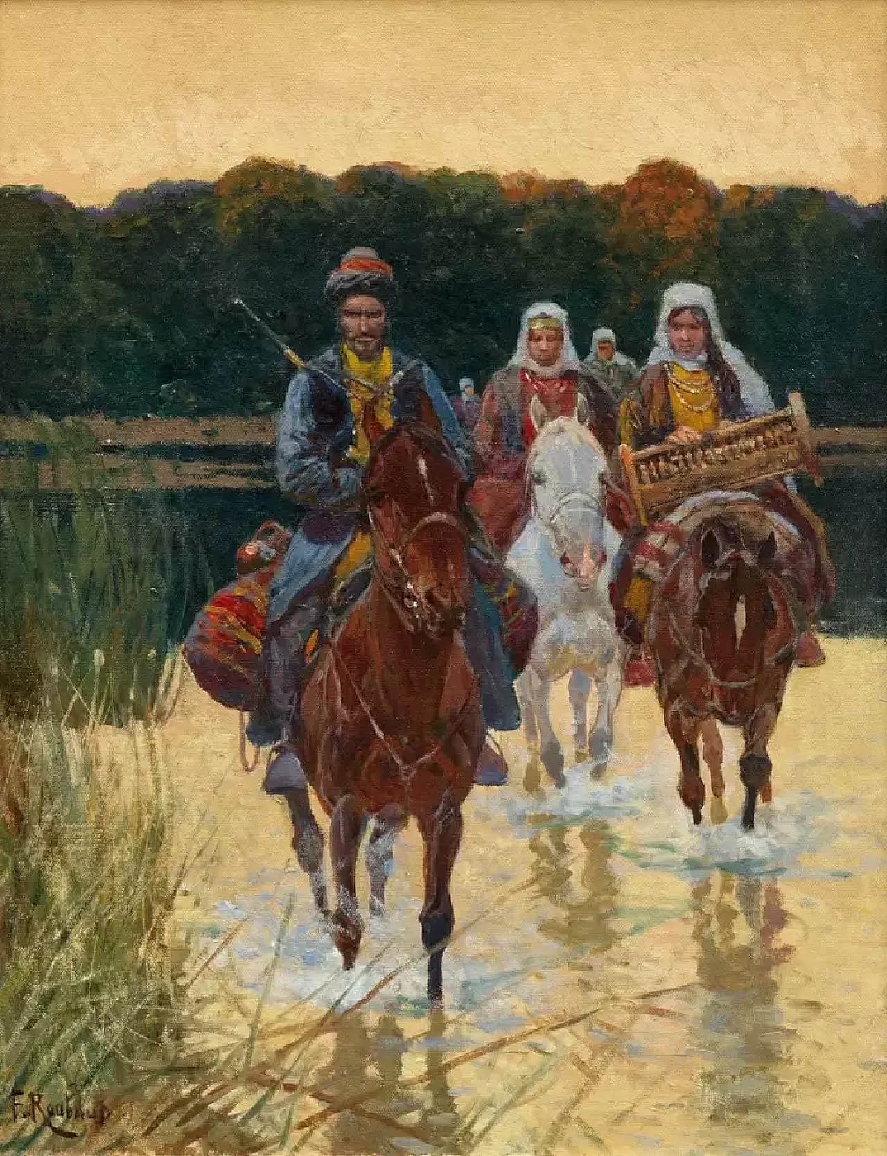 Composizione di genere di Franz Roubaud, inizio '900 2
